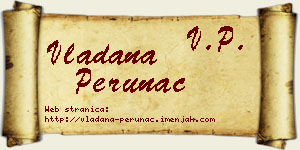 Vladana Perunac vizit kartica